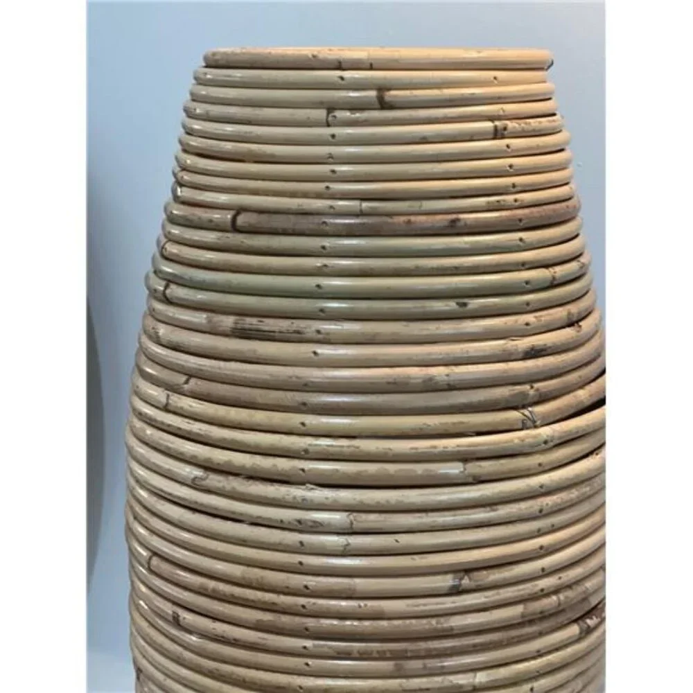Indonesian rattan natural vase